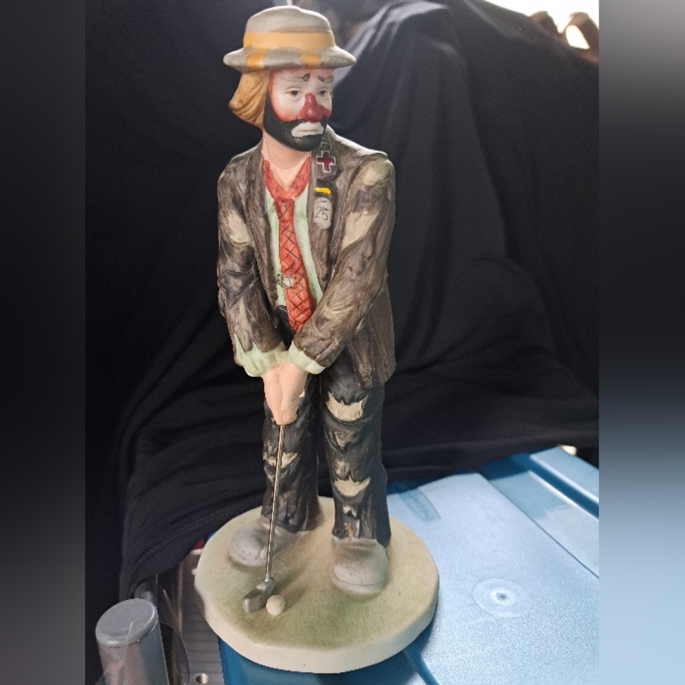 Vintage Emmett Kelly Jr Flambro Golfer Clown